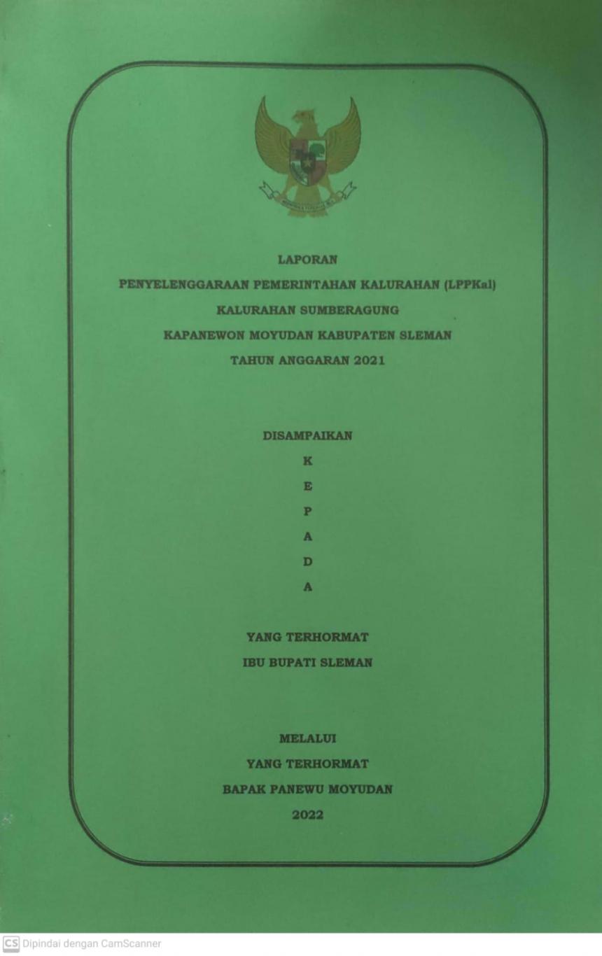 LPPKal Kalurahan Sumberagung Tahun 2021