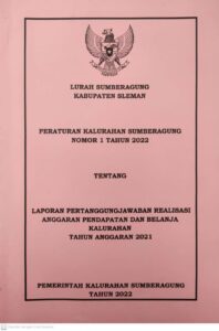 LPJ Kalurahan Sumberagung Tahun 2021